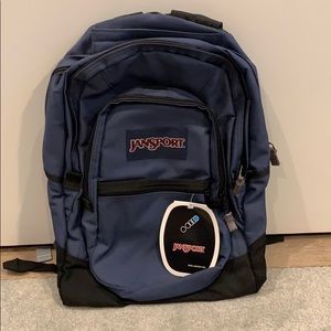 NEW navy blue Jansport Backpack